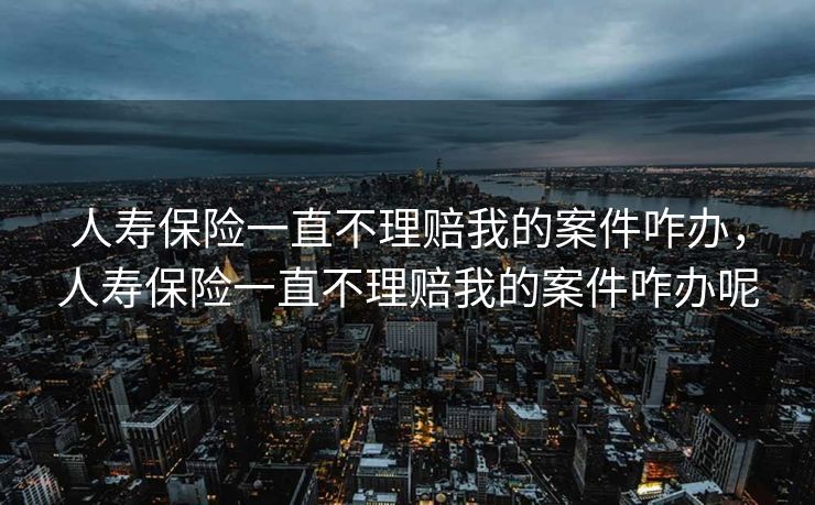 人寿保险一直不理赔我的案件咋办，人寿保险一直不理赔我的案件咋办呢