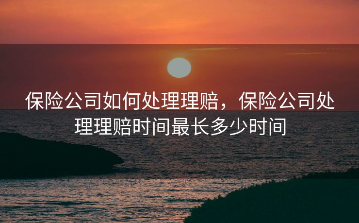 保险公司如何处理理赔，保险公司处理理赔时间最长多少时间