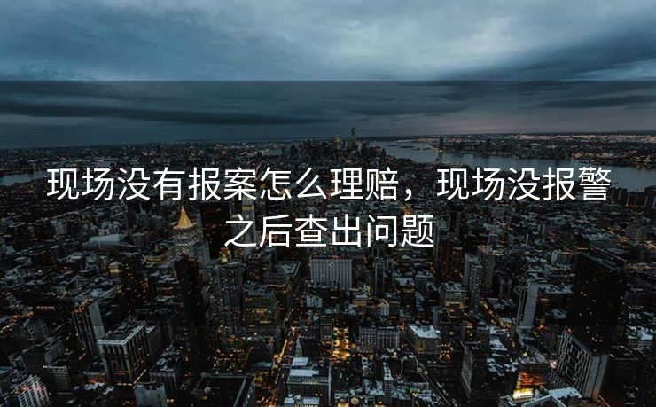 现场没有报案怎么理赔，现场没报警之后查出问题