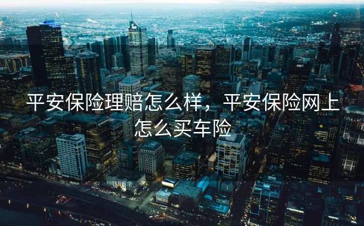 平安保险理赔怎么样，平安保险网上怎么买车险