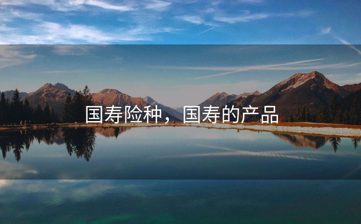 国寿险种，国寿的产品