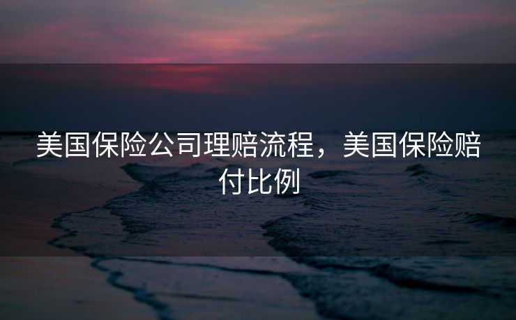 美国保险公司理赔流程，美国保险赔付比例
