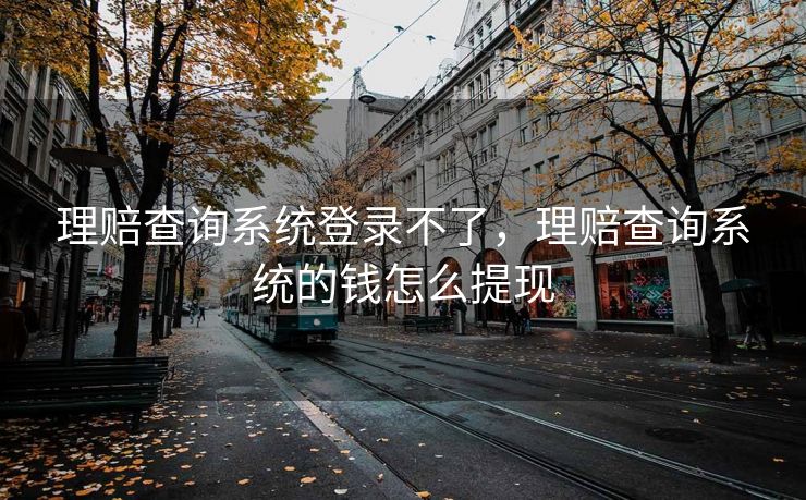 理赔查询系统登录不了，理赔查询系统的钱怎么提现