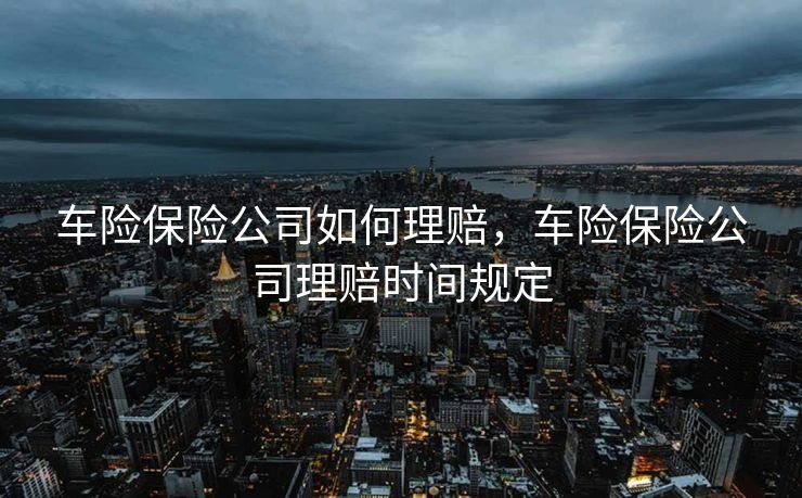 车险保险公司如何理赔，车险保险公司理赔时间规定