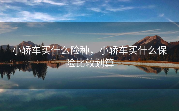 小轿车买什么险种，小轿车买什么保险比较划算