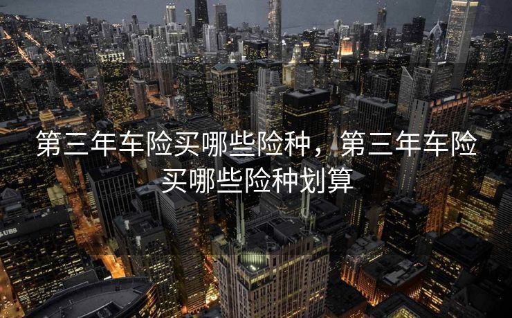 第三年车险买哪些险种，第三年车险买哪些险种划算