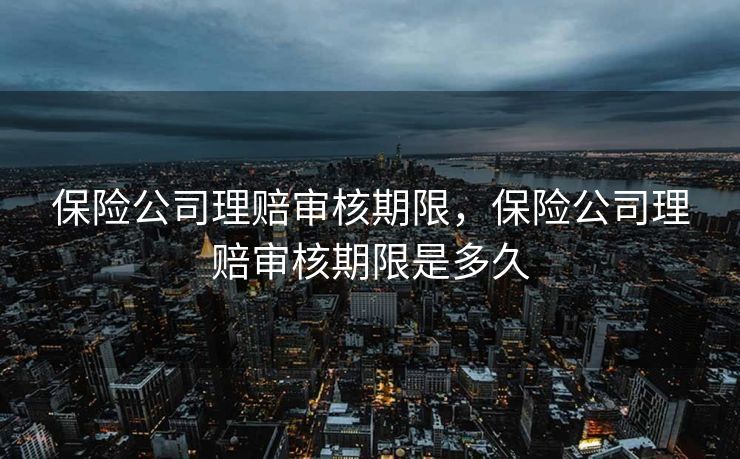 保险公司理赔审核期限，保险公司理赔审核期限是多久