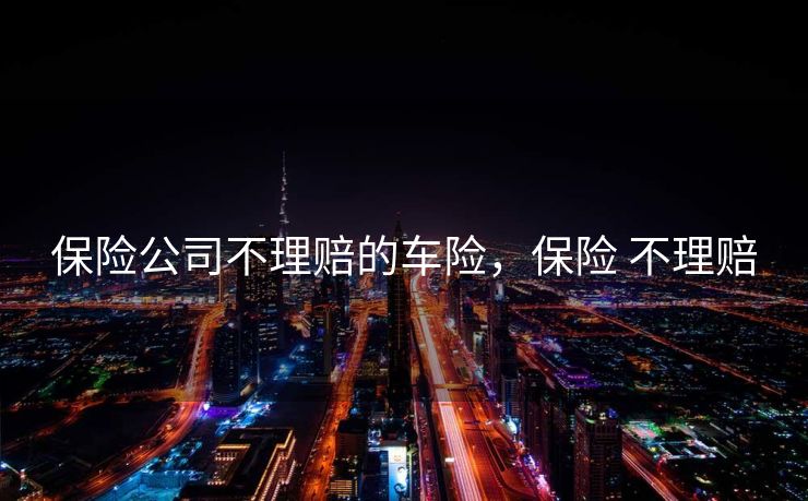 保险公司不理赔的车险，保险 不理赔