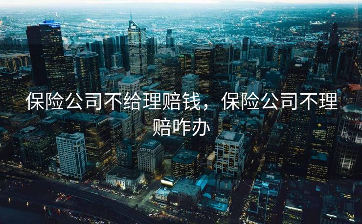 保险公司不给理赔钱，保险公司不理赔咋办