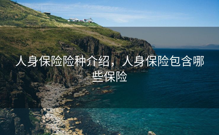 人身保险险种介绍，人身保险包含哪些保险