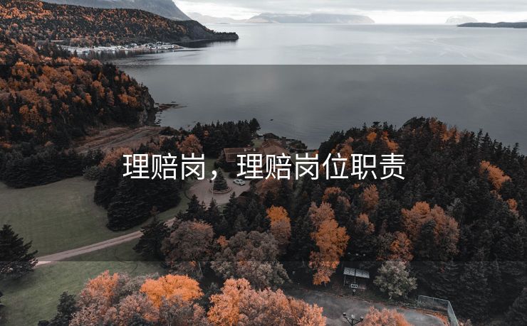 理赔岗，理赔岗位职责