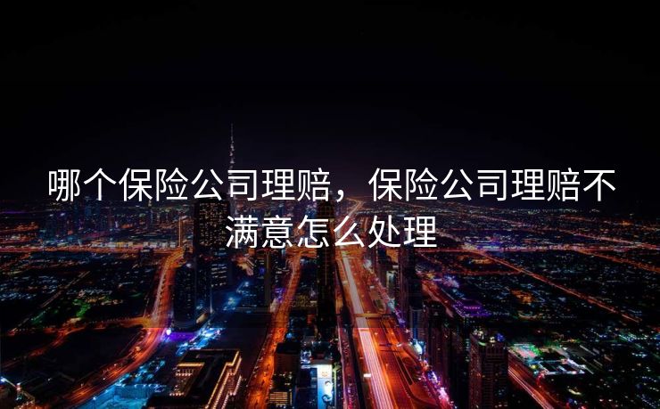 哪个保险公司理赔,保险公司理赔不满意怎么处理 哪个保险公司理赔,保险公司理赔不满意怎么处理