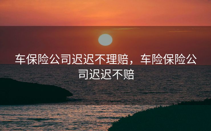 车保险公司迟迟不理赔,车险保险公司迟迟不赔 车保险公司迟迟不理赔,车险保险公司迟迟不赔
