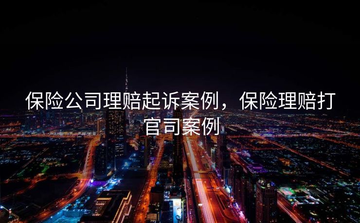 保险公司理赔起诉案例，保险理赔打官司案例