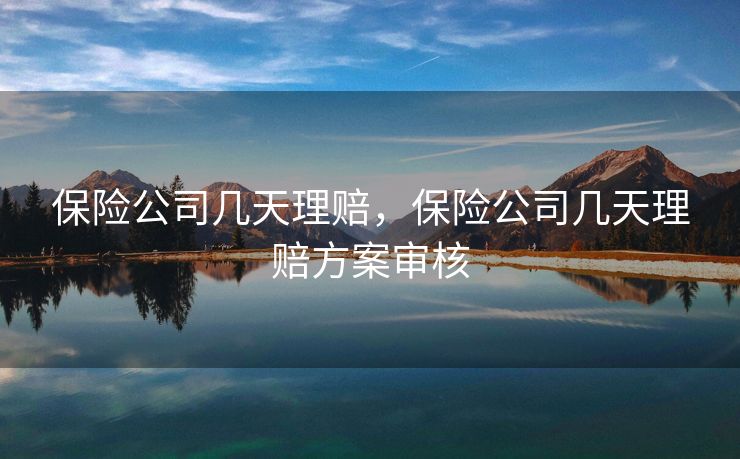 保险公司几天理赔，保险公司几天理赔方案审核